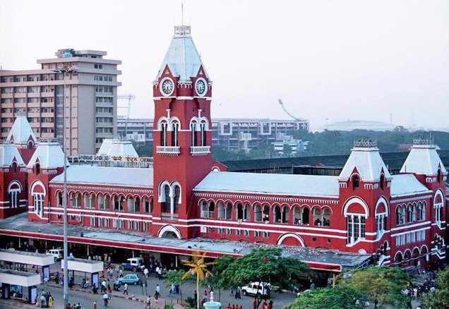 Chennai Central railway landmark
