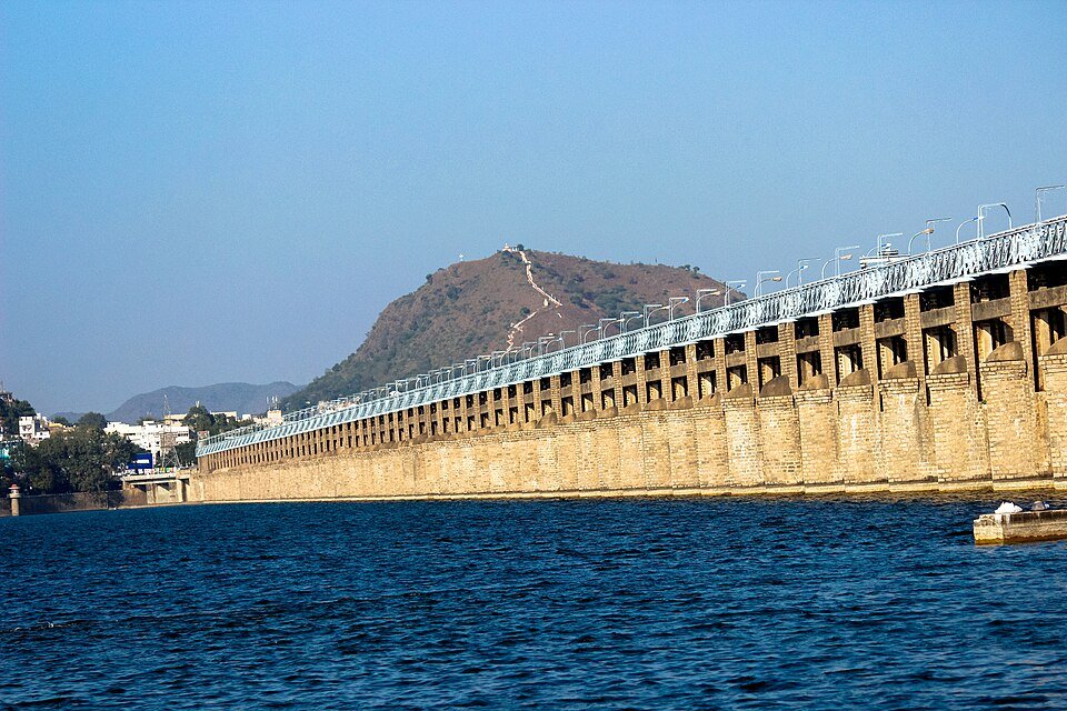Prakasam Barrage in Vijayawada